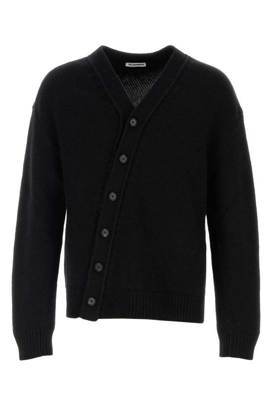 26FW 질샌더 가디건 J22HP0054J14860 001 BLACK