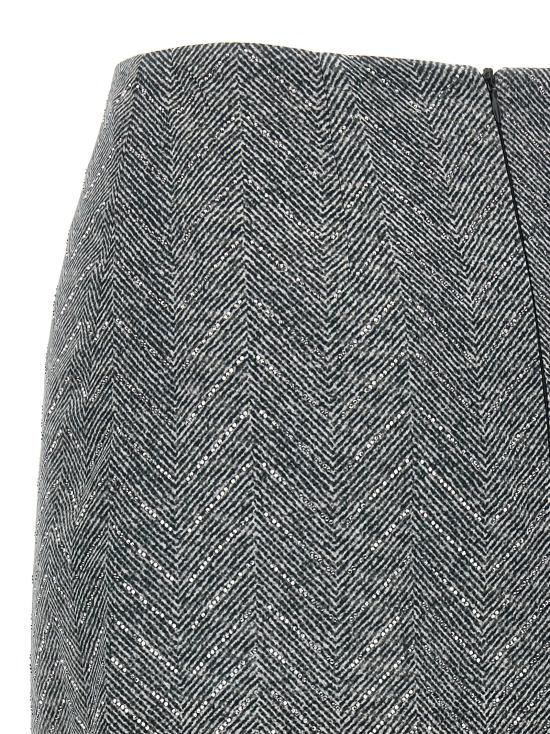 25FW 에르마노 설비노 미디 스커트 ER313743BM GRAY - ERMANNO SCERVINO