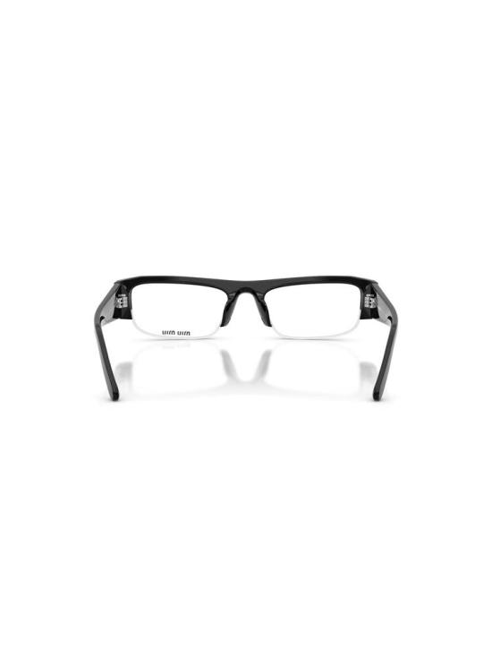 25FW 미우미우 베데트 직사각형 프레임 아이웨어 0MU B07S 16K08N 51 Miu Miu BLACK