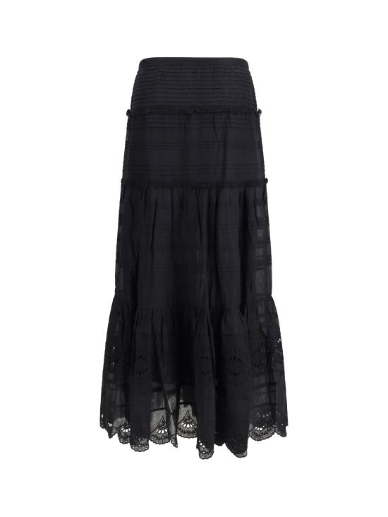 26SS 이자벨마랑에뚜왈 파올리네 스커트 JU0446FAD1J05E 01BK BLACK - ISABEL MARANT ETOILE