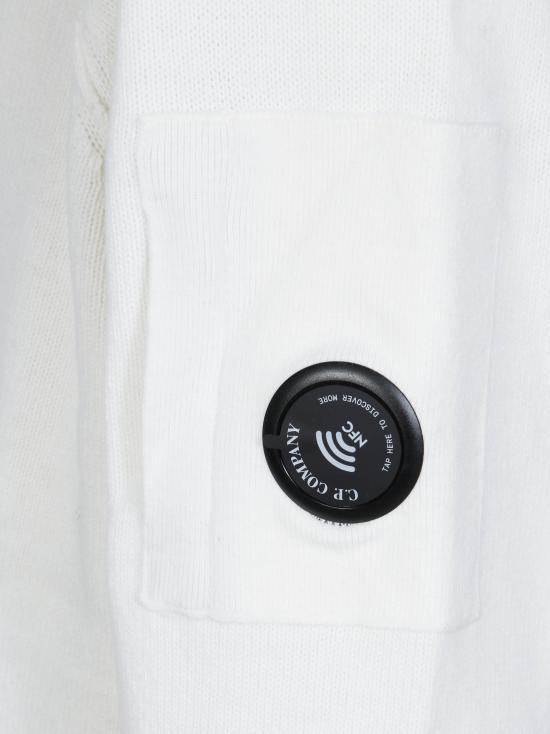 26FW 씨피 컴퍼니 집업 니트 RFCMKN709A110149A 103 BIANCO - C.P. COMPANY