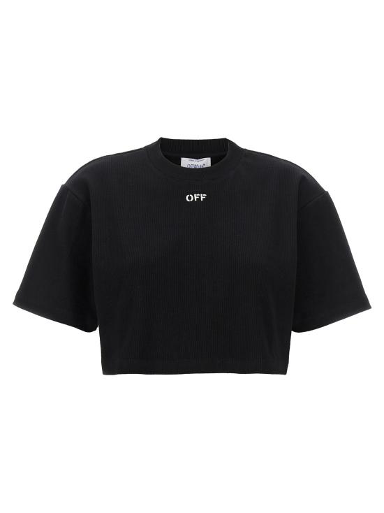 26FW 오프화이트 반팔 티셔츠 OF338908BM BLACK