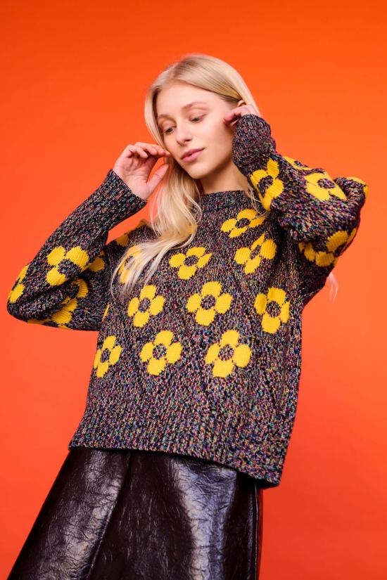  지지 니트웨어 스웨터 플라워 파워 - GIGI KNITWEAR