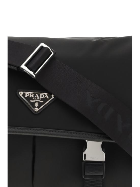 26FW 프라다 리나일론 사피아노 레더 숄더백 2VD769VXLO2DMH F0002 BLACK - PRADA