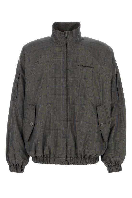 25FW 발렌시아가 체크 집업 자켓 843937TSO40 1460 GRAY - BALENCIAGA