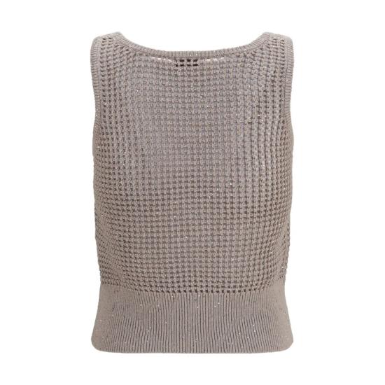 26SS 브루넬로 쿠치넬리 민소매 티셔츠 BRMDV762110C069BB BEIGE - BRUNELLO CUCINELLI