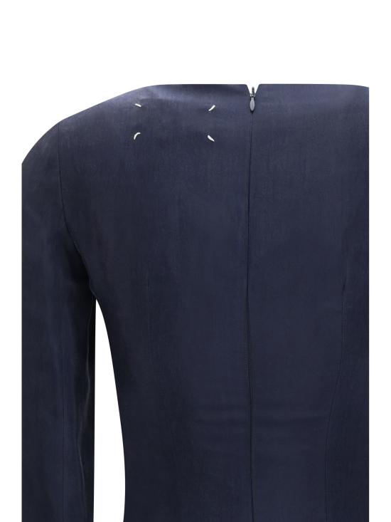 26SS 마르지엘라 롱 원피스 S29DG0031M35901 524 NAVY - MAISON MARGIELA