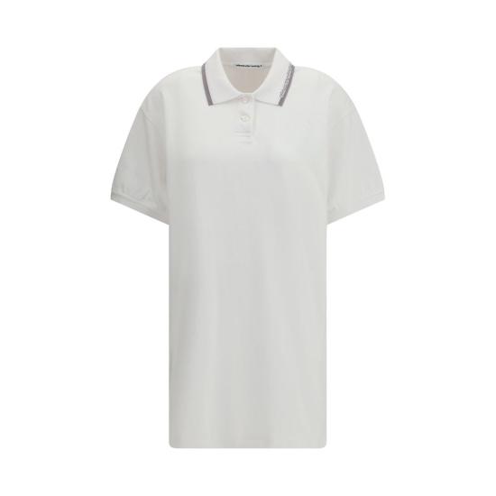 26SS 알렉산더 왕 폴로 티셔츠 AL4CC1266902100BB WHITE