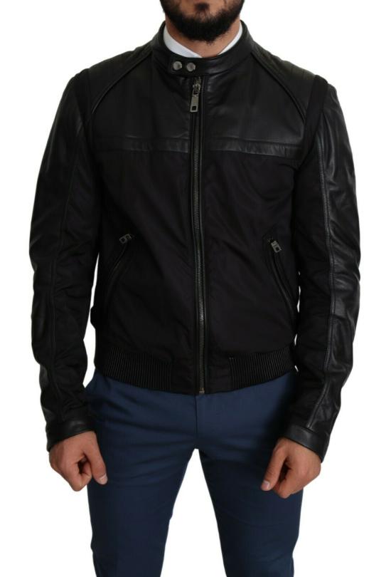 돌체앤가바나 가죽 자켓 JKT2759 BLACK
