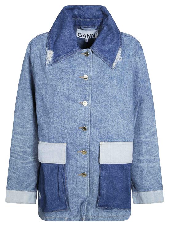 26SS 가니 데님 자켓 A1010179 567 BLU