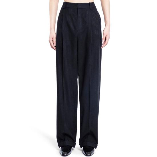  생로랑 스트레이트 팬츠 SA 9137711055060 BLACK - SAINT LAURENT