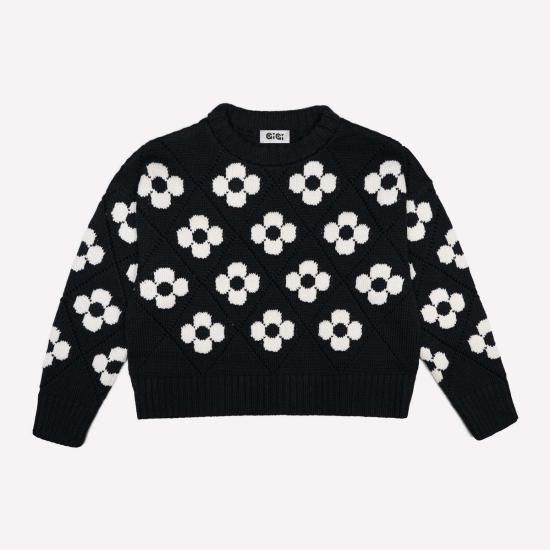  지지 니트웨어 스웨터 플라워 파워 - GIGI KNITWEAR