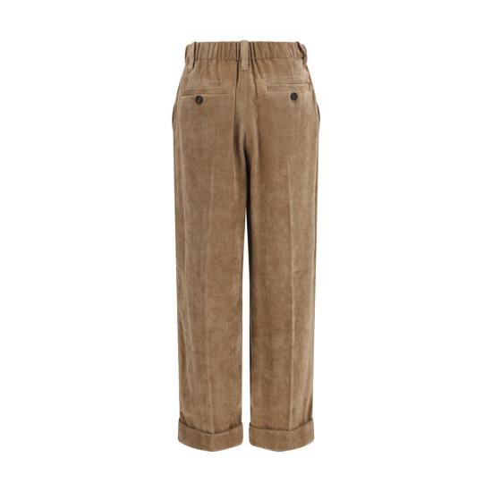 26FW 브루넬로 쿠치넬리 스트레이트 팬츠 BRMP547P9274C3368BB BROWN - BRUNELLO CUCINELLI