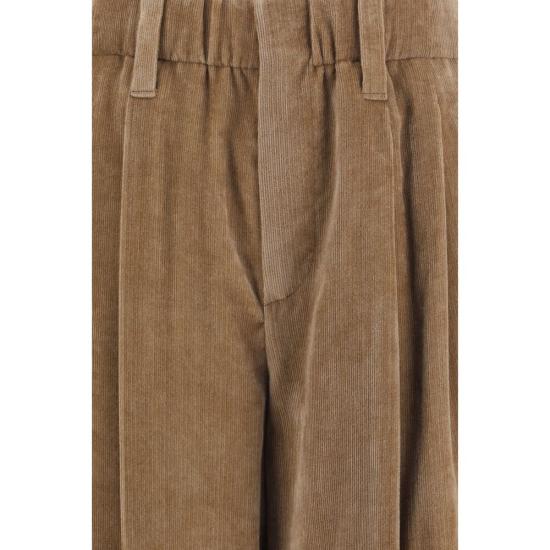 26FW 브루넬로 쿠치넬리 스트레이트 팬츠 BRMP547P9274C3368BB BROWN - BRUNELLO CUCINELLI