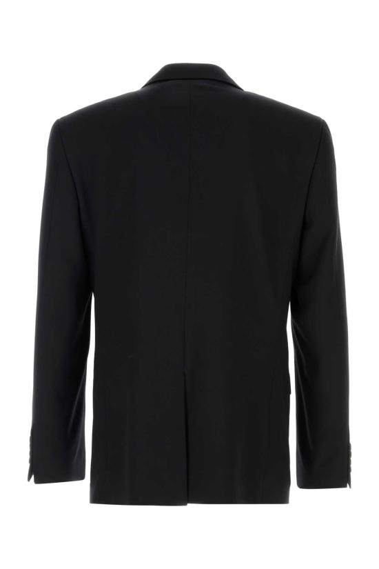 25FW 발렌시아가 스탠다드 테일러드 싱글 자켓 850759TPT07 1038 BLACK - BALENCIAGA