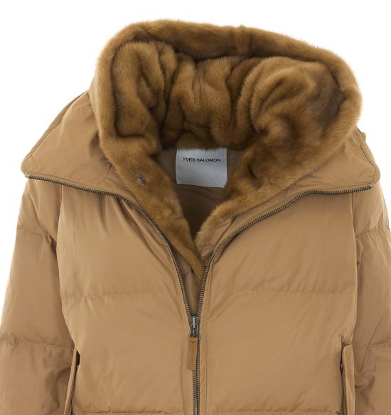 26FW 이브살로몬 숏패딩 23WFV06655 VIGAB3335 Brown - YVES SALOMON