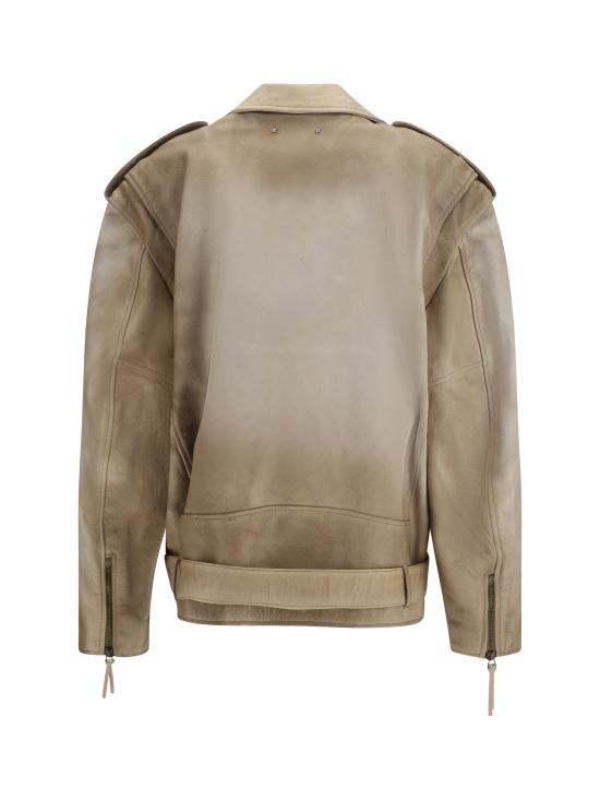 26SS 골든구스 바이커 자켓 GUP02535P002304 15155 BEIGE - GOLDEN GOOSE