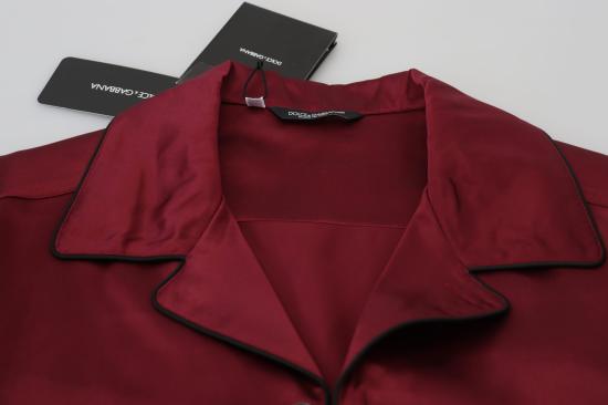  돌체앤가바나 긴팔 셔츠 TSH83053 BURGUNDY - DOLCE & GABBANA