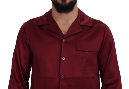  돌체앤가바나 긴팔 셔츠 TSH83053 BURGUNDY - DOLCE & GABBANA