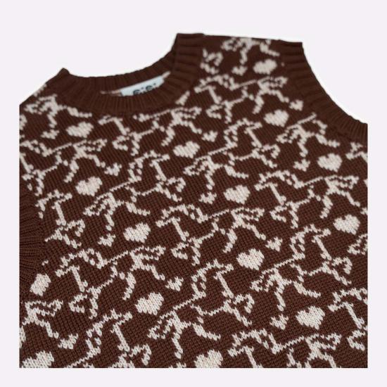  지지 니트웨어 스웨터 갤럽 자카드 - GIGI KNITWEAR