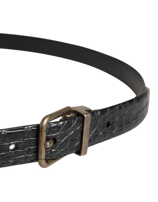  돌체앤가바나 가죽 벨트 BEL9652 BLACK - DOLCE & GABBANA