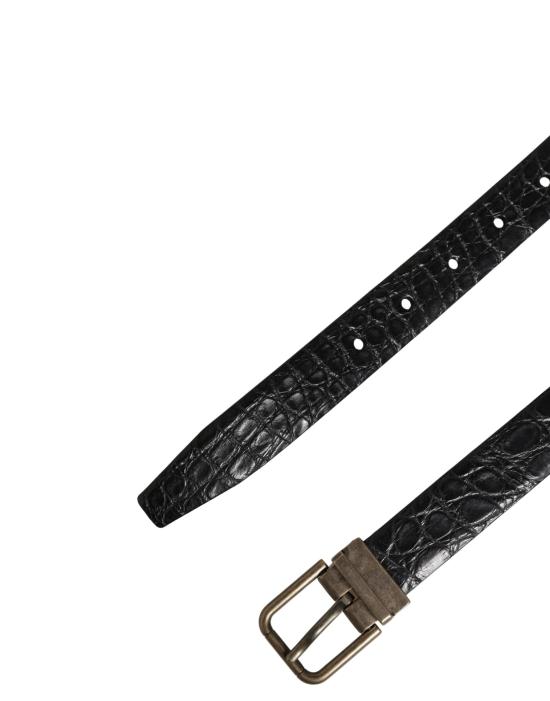  돌체앤가바나 가죽 벨트 BEL9652 BLACK - DOLCE & GABBANA