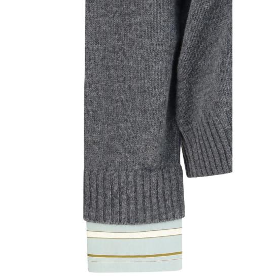 26FW 프라다 스웨터 PRP24F3VSOOO6339F0480BB GRAY - PRADA
