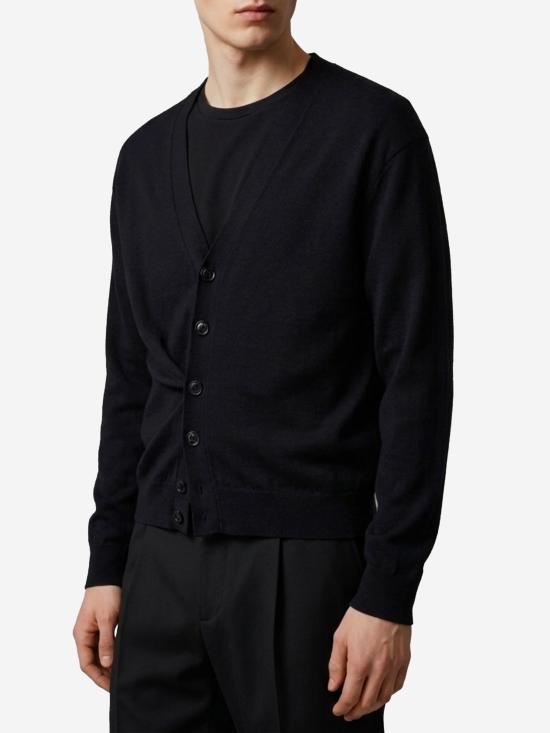 26FW 르메르 릴렉스 트위스트 가디건 릴렉스 트위스트 가디건 PO0052M BLACK - LEMAIRE