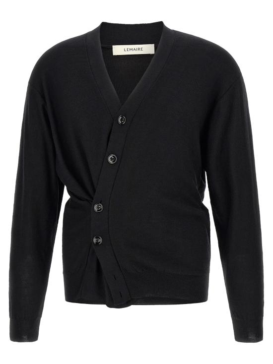 26FW 르메르 릴렉스 트위스트 가디건 릴렉스 트위스트 가디건 PO0052M BLACK