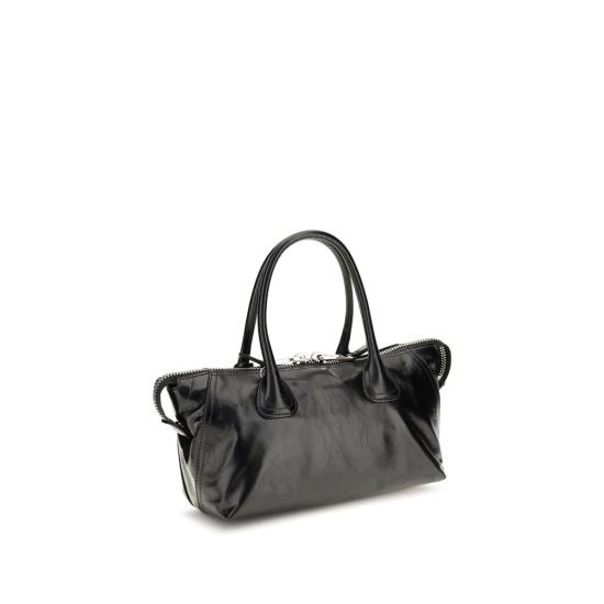 26FW 미우미우 LUCIDA 레더 토트백 LUCIDA 레더 토트백 MI5BA338VOOO2A44F0002BB BLACK - MIU MIU