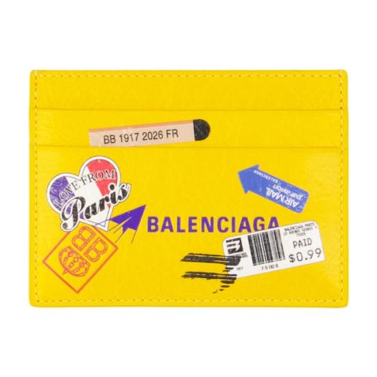 26FW 발렌시아가 명함지갑 CIA025303 YELLOW