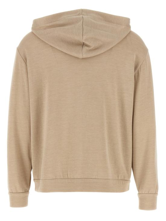 26SS 브루넬로 쿠치넬리 후드 티셔츠 BR336255BM BEIGE - BRUNELLO CUCINELLI