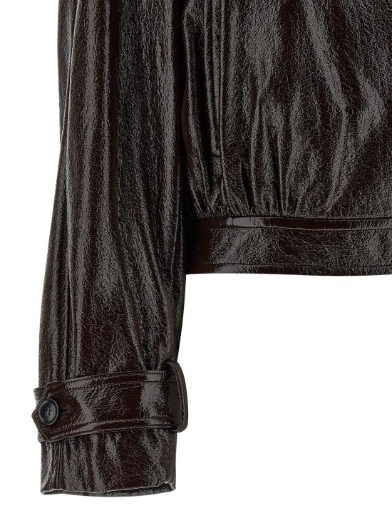 25FW 스포트막스 가죽 자켓 SP324272BM BROWN - SPORTMAX