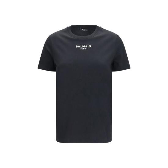 26FW 발망 반팔 티셔츠 BAHF1EF000BD10EABBB BLACK