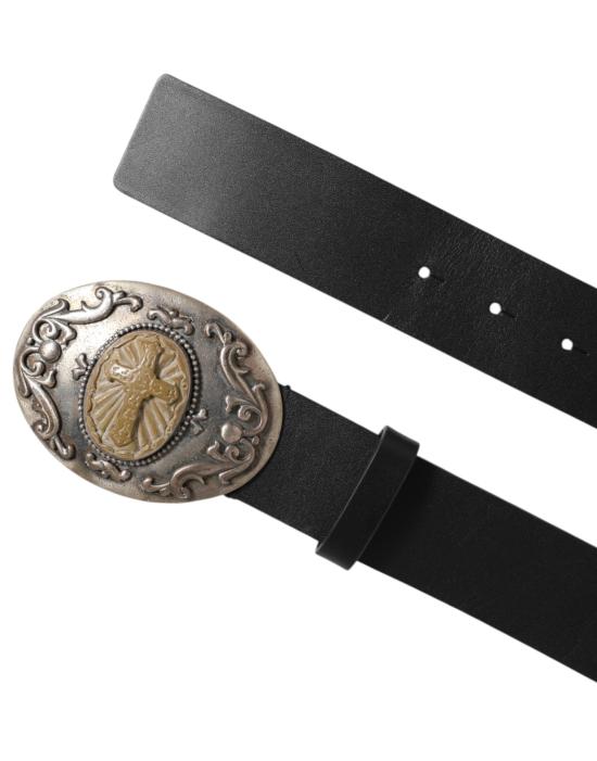  돌체앤가바나 가죽 벨트 BEL9586 BLACK - DOLCE & GABBANA