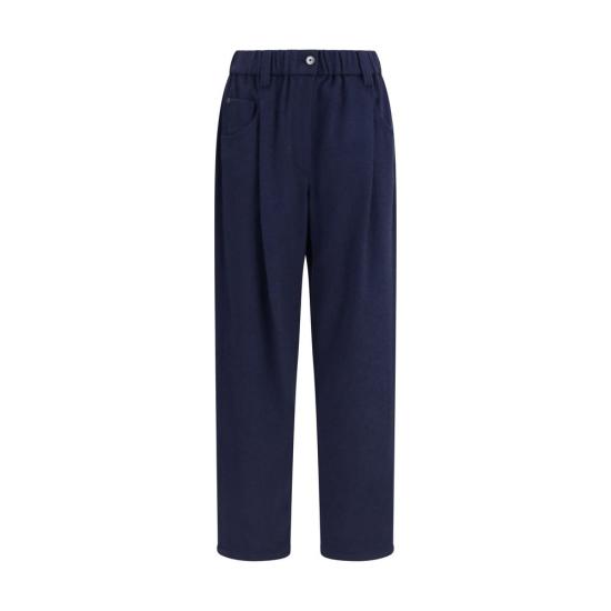 26FW 브루넬로 쿠치넬리 스트레이트 팬츠 BRMP549P9148C2002BB BLUE