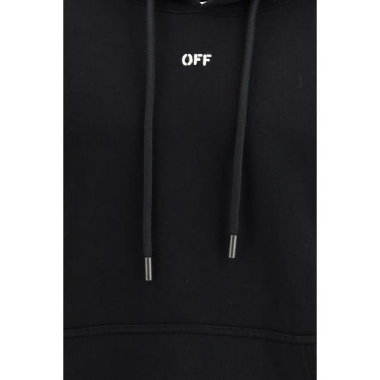 26SS 오프화이트 후드 티셔츠 OF44MBB085S26F00R0010001BB BLACK - OFF WHITE
