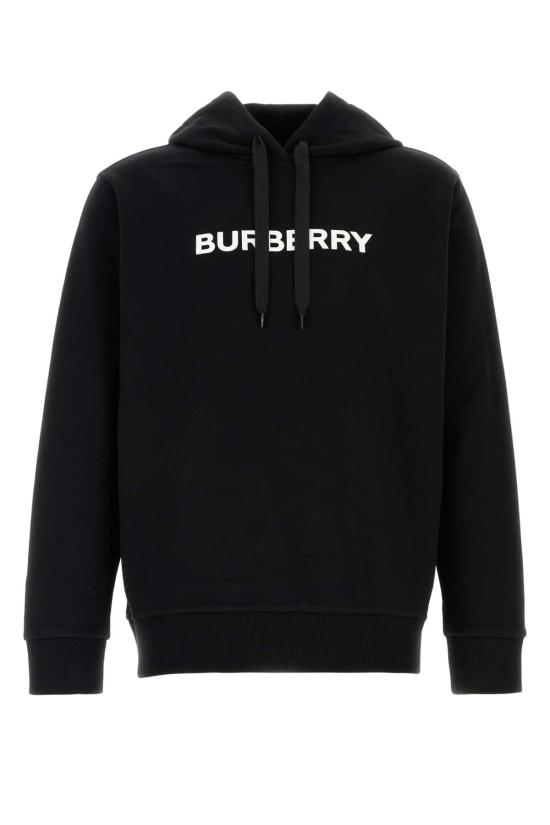 26SS 버버리 로고 프린트 코튼 후디 8096363 A1189 BLACK