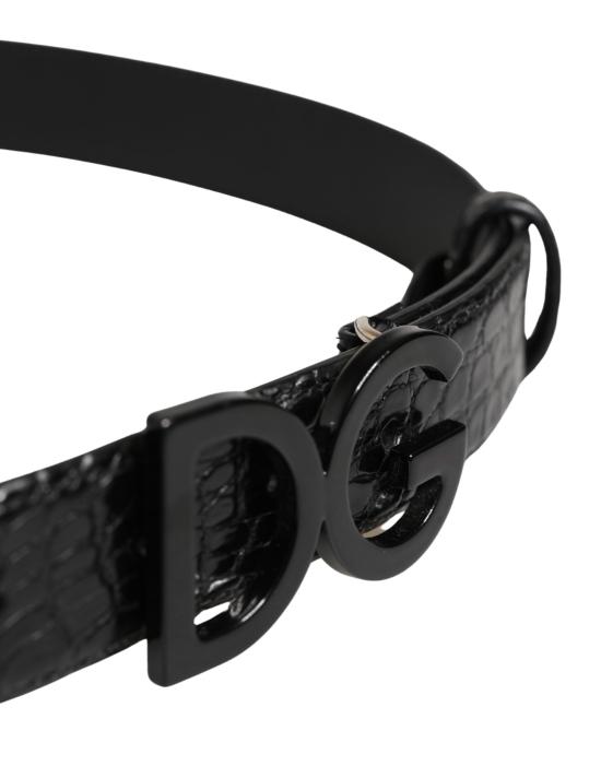 돌체앤가바나 가죽 벨트 BEL9371 BLACK - DOLCE & GABBANA