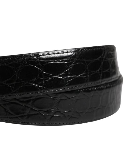  돌체앤가바나 가죽 벨트 BEL9371 BLACK - DOLCE & GABBANA