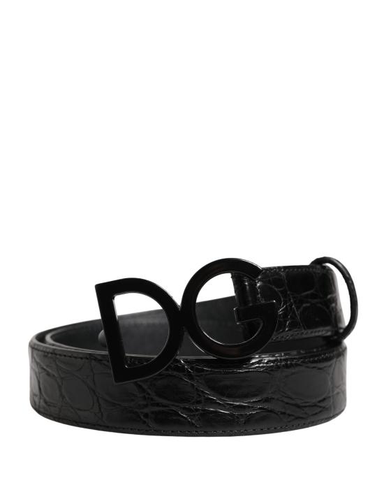  돌체앤가바나 가죽 벨트 BEL9371 BLACK - DOLCE & GABBANA