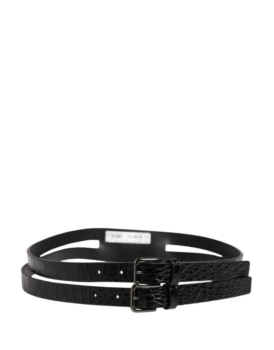  돌체앤가바나 가죽 벨트 BEL9654 BLACK - DOLCE & GABBANA