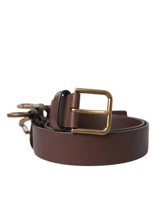  돌체앤가바나 가죽 벨트 BEL9033 BROWN