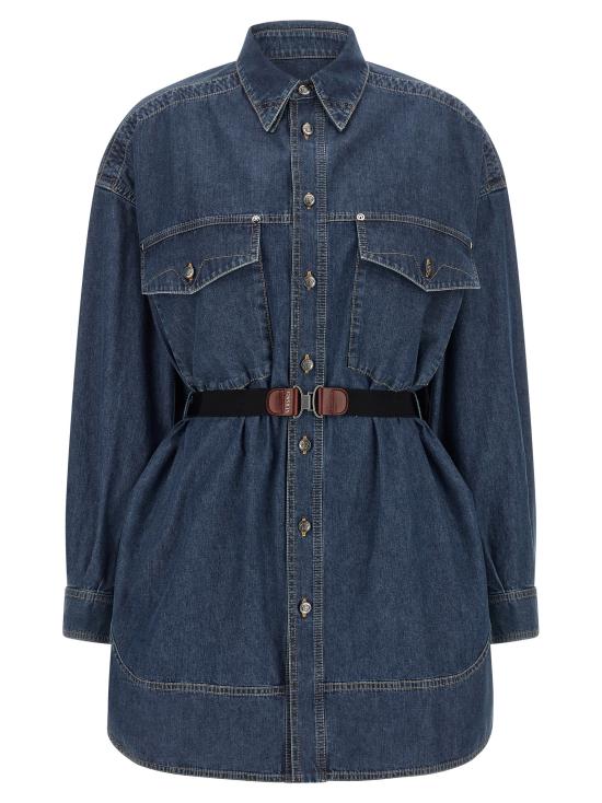 26FW 베르사체 데님 원피스 10256571A186401D880 Blue