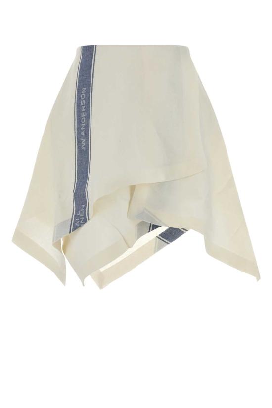 26SS JW앤더슨 미디 스커트 SK0205PG1898 614 WHITE