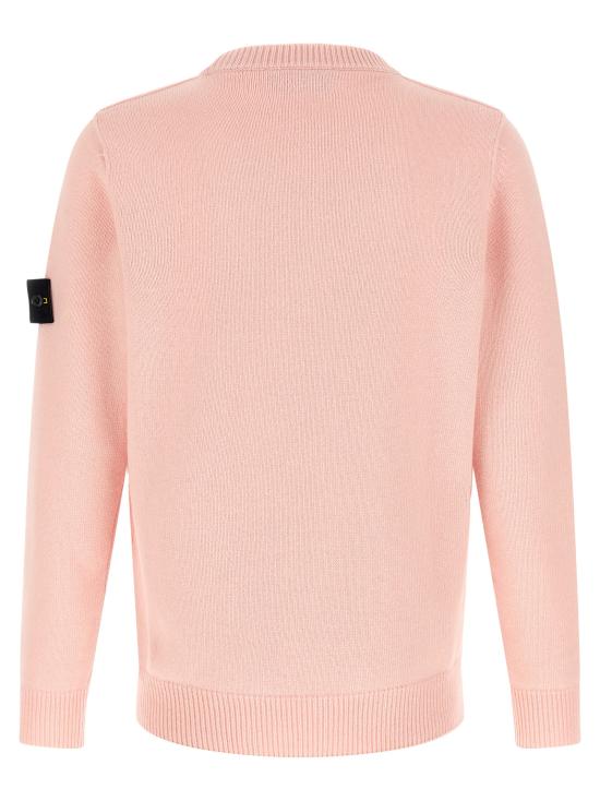26FW 스톤 아일랜드 램스울 립드 트림 레귤러 핏 크루넥 점퍼 L2S155100072S00A3V0082 Pink - STONE ISLAND