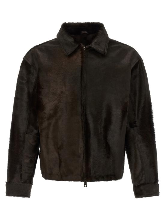 26FW 조르지오 브라토 가죽 자켓 GU27F28005BCHTMORO Brown