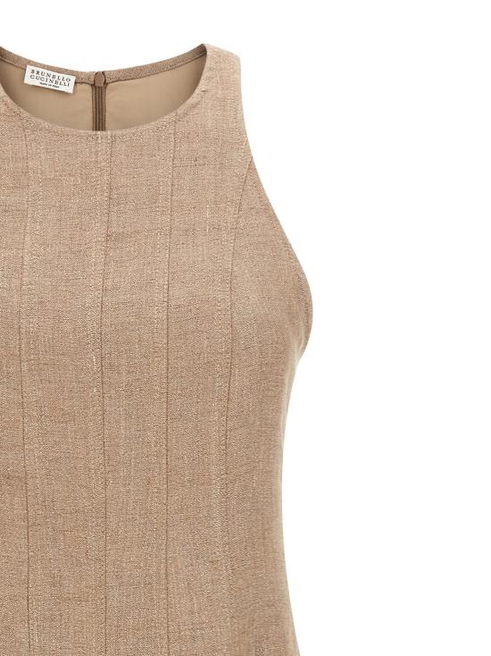 26SS 브루넬로 쿠치넬리 롱 원피스 BR335365BM BEIGE - BRUNELLO CUCINELLI