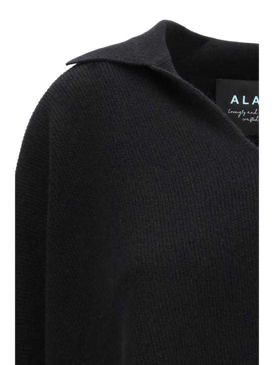 26SS 알라누이 스웨터 LWHV002R26KNI001 1000 BLACK - ALANUI