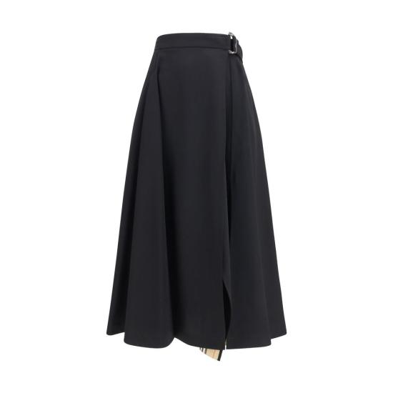 26FW 버버리 롱 스커트 BU8130247A1189BB BLACK